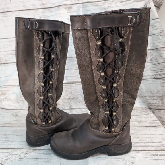 Dublin Riding Boots Brown Leather Tall Lace-Up Equestrian Field – Women’s 7 - Picture 6 of 9